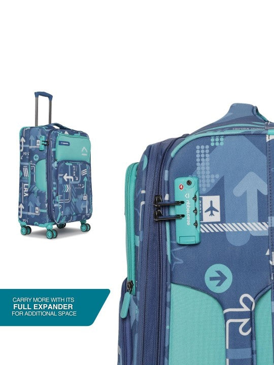 Uppercase JFK Plus Cabin Eco Soft Trolley Bag, Dust Resistant Luggage Made of Sustainable Material, 8 Wheel Trolley Bag with TSA Lock,Travel Suitcase for Men & Women (Red)