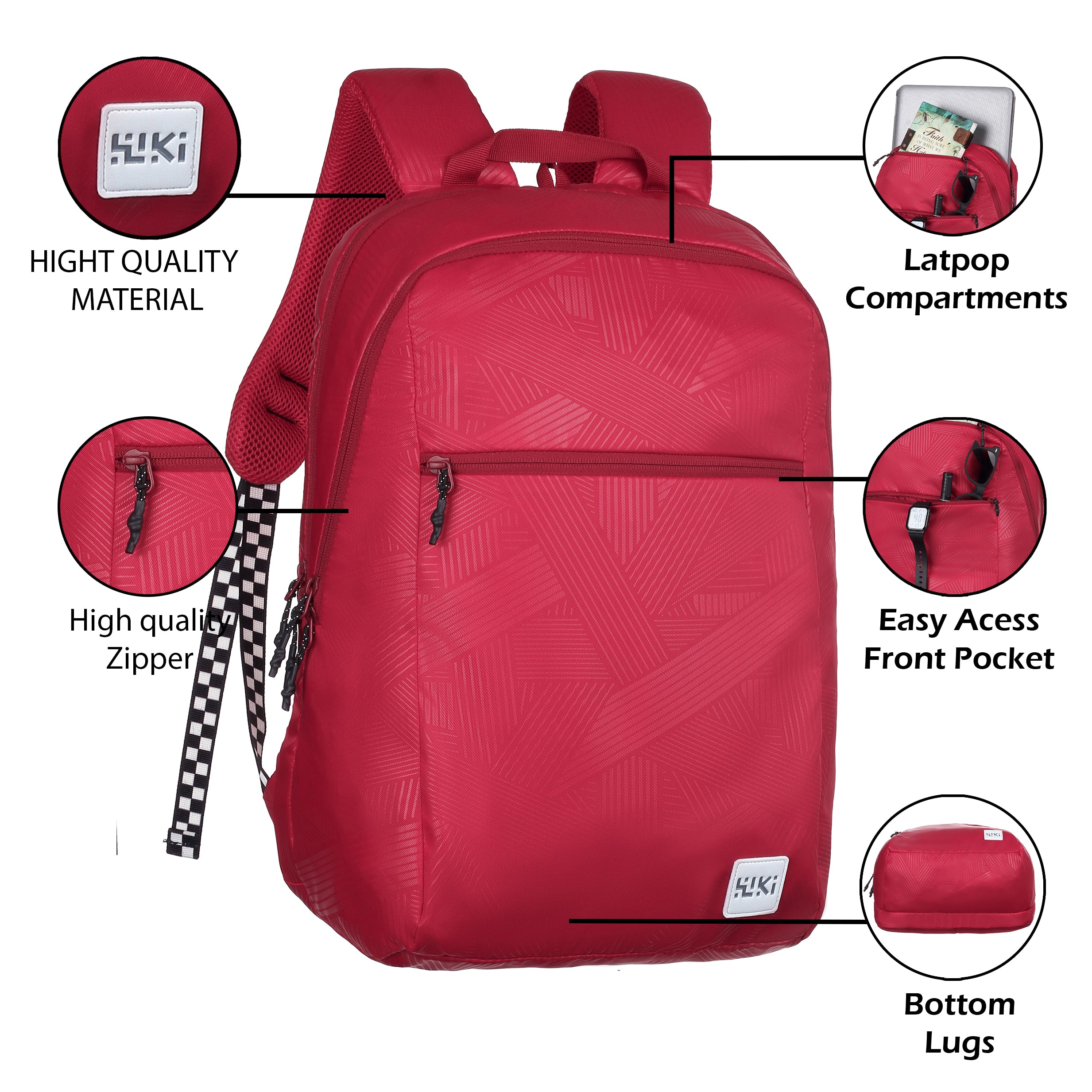 Wildcraft Wiki  Streek 1.0  Backpack 27 L College | School | Office &Travel Bag For Men & Women