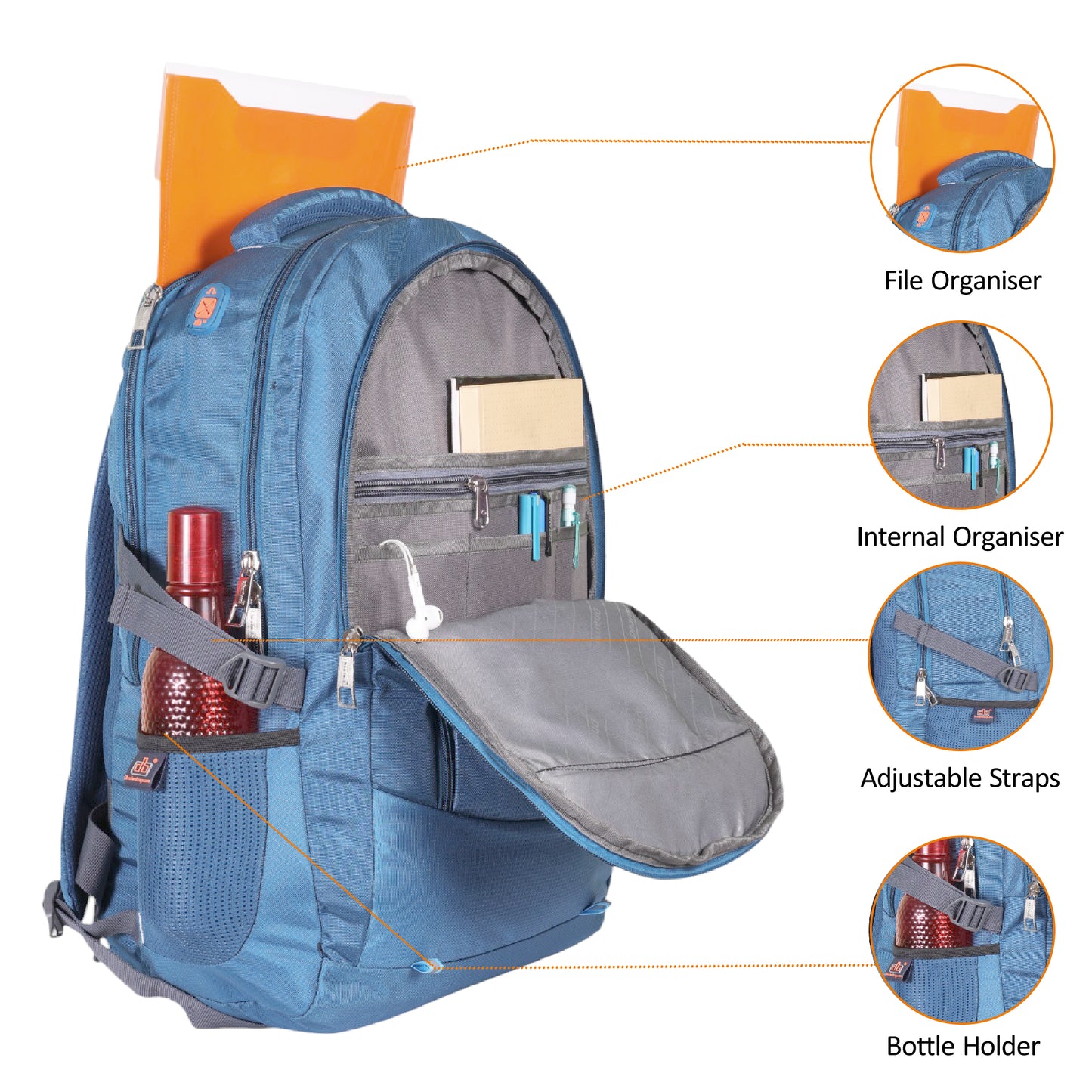 धारीवाल ट्रैवल बैकपैक 45एल बीपी-202 - वीकेंड गेटअवे