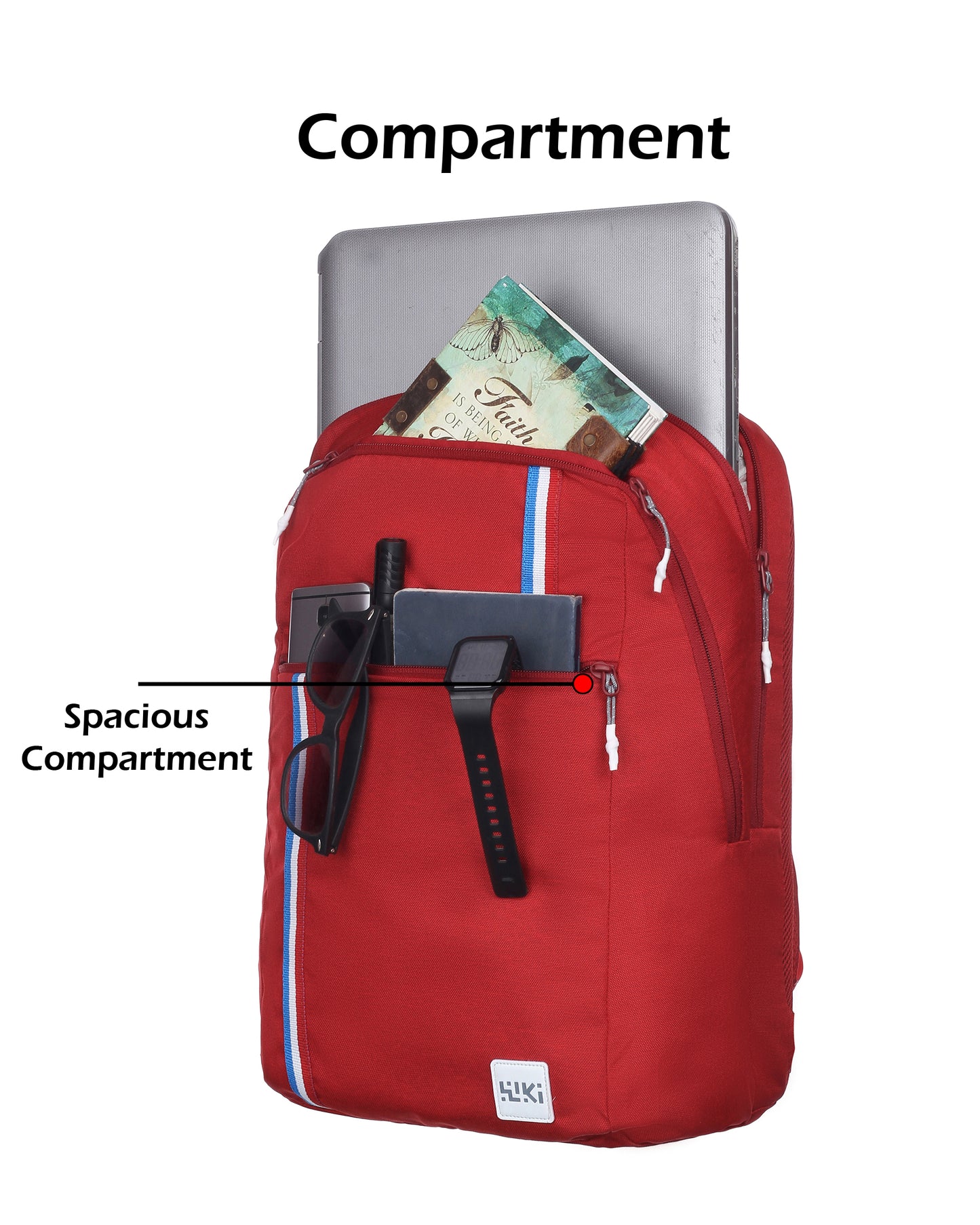 Wildcraft Wiki Backpack 35L College | School | Travel Bag Durable | Water-Resistant | Lightweight & Stylish Bag For Unisex