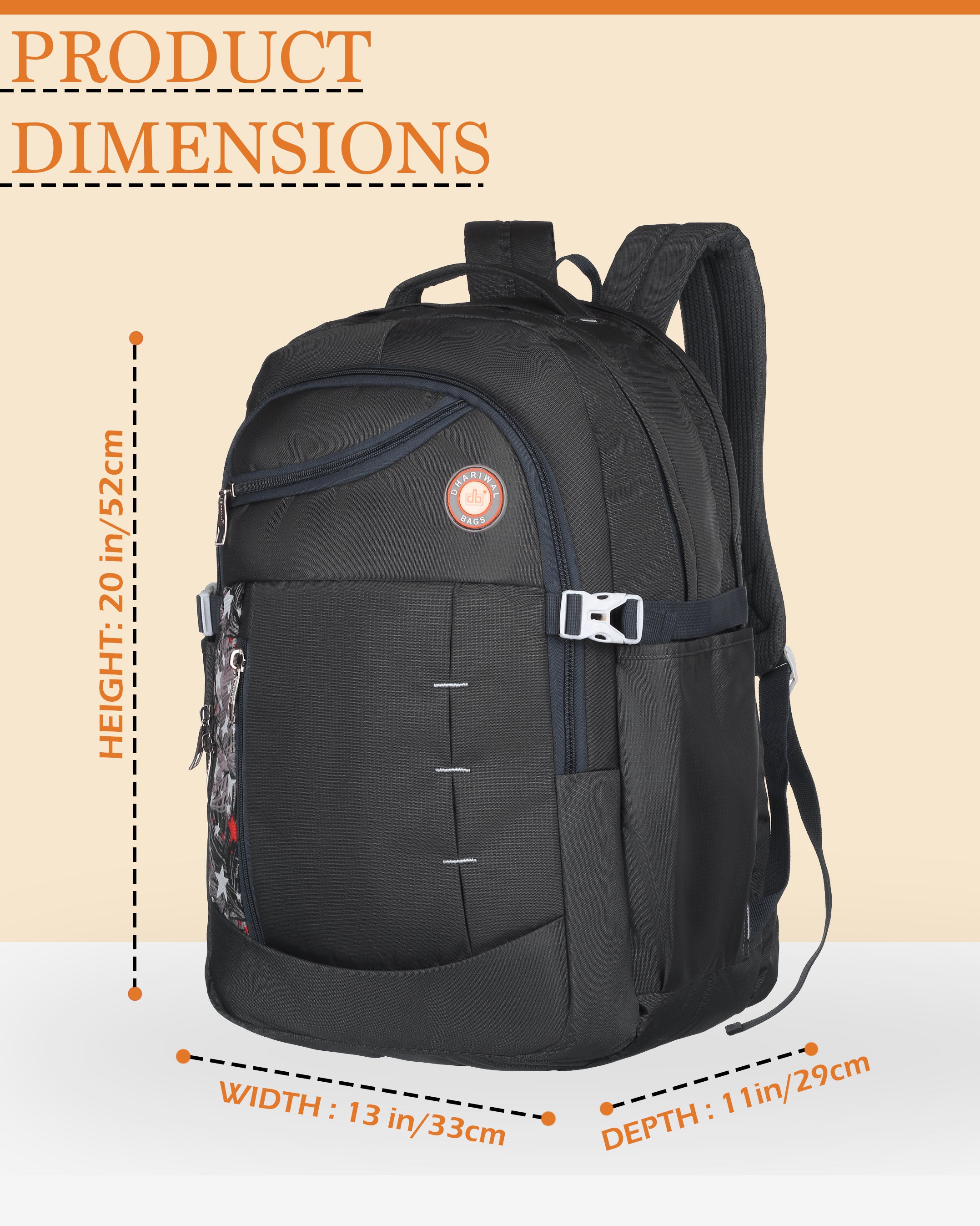 Dhariwal 58L Backpack For Unisex -BP 254