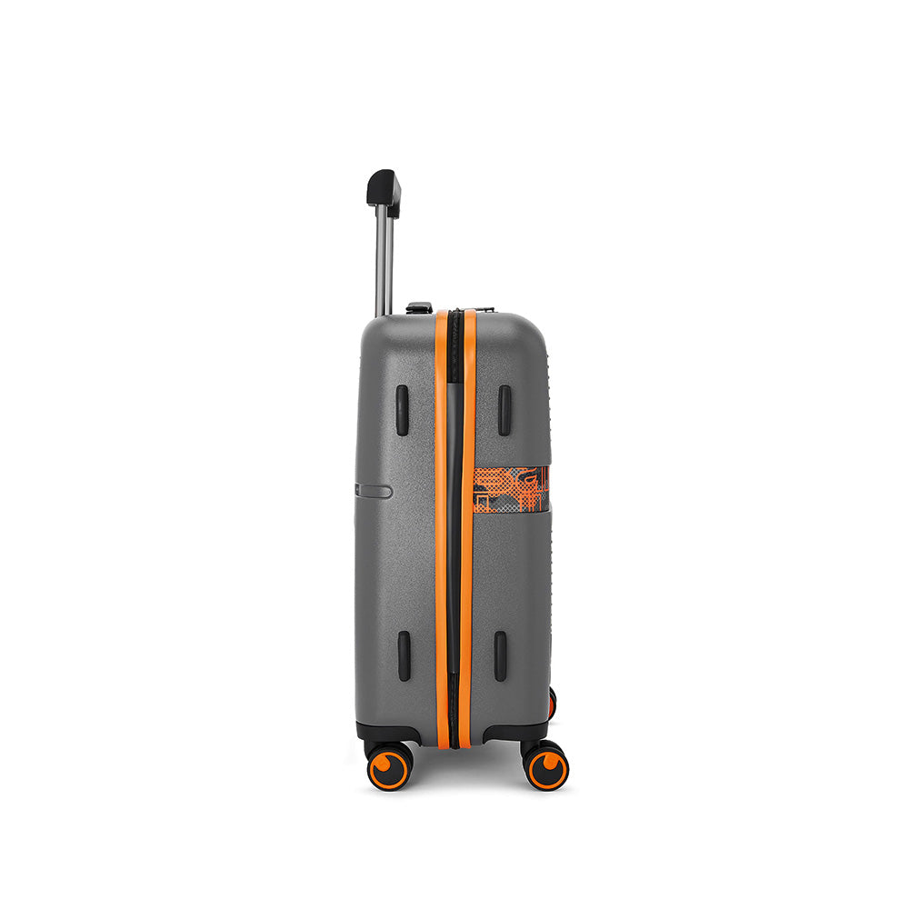 Urban Jungle by Safari Hard Premium Spinner Trolley Suitcase with 8 Wheels & TSA Lock