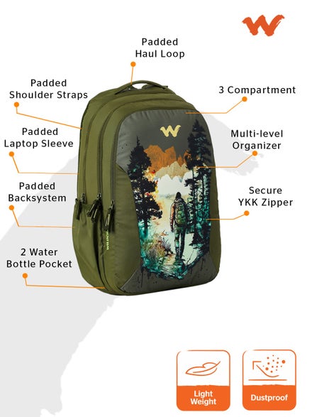 Wildcraft Laptop Backpack | Atlas 45 LP