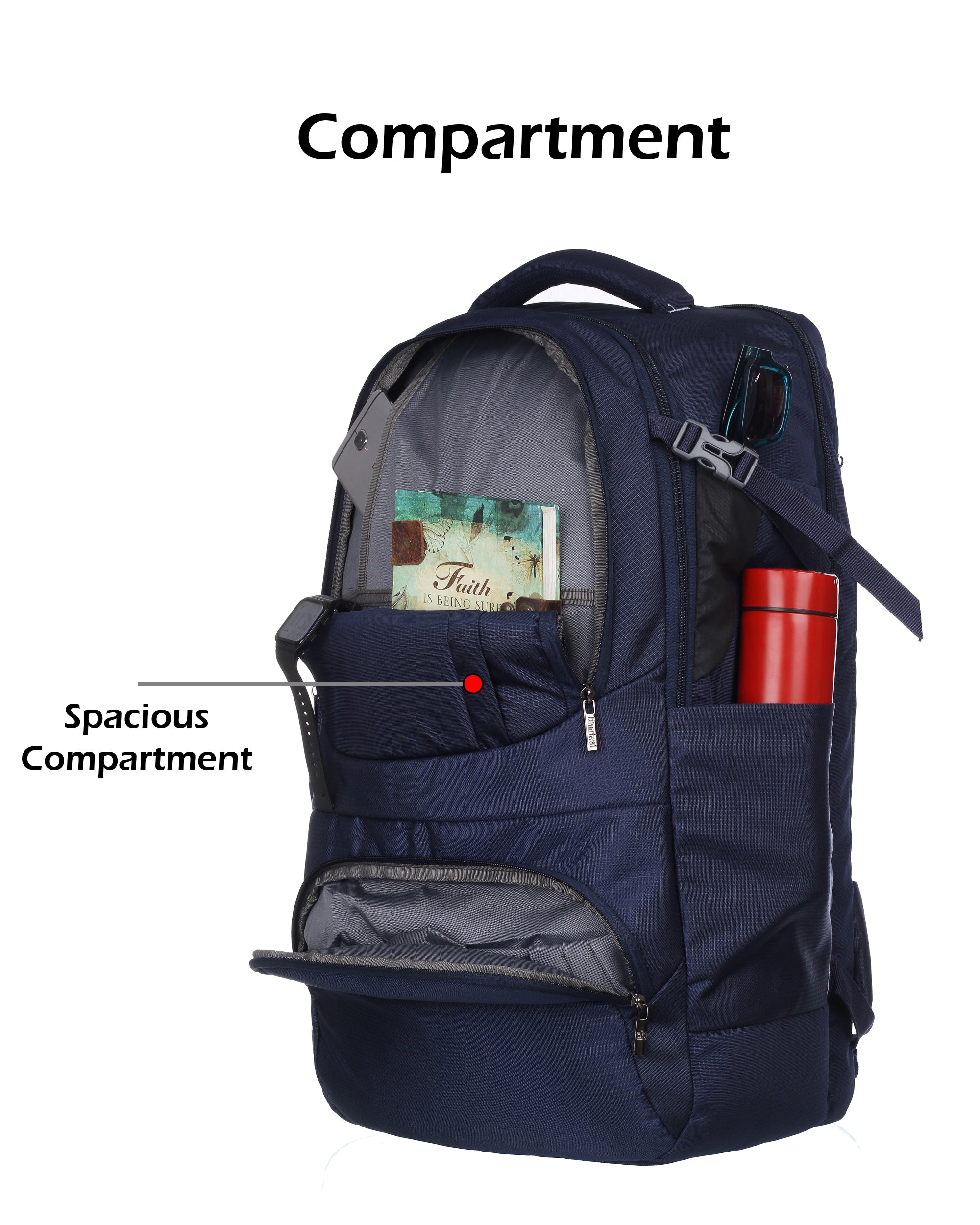Dhariwal 75 L TRK-222 Unisex Rucksack Trekking Hiking Camping Bag/Backpack for Travels Outdoor Sport Rucksack