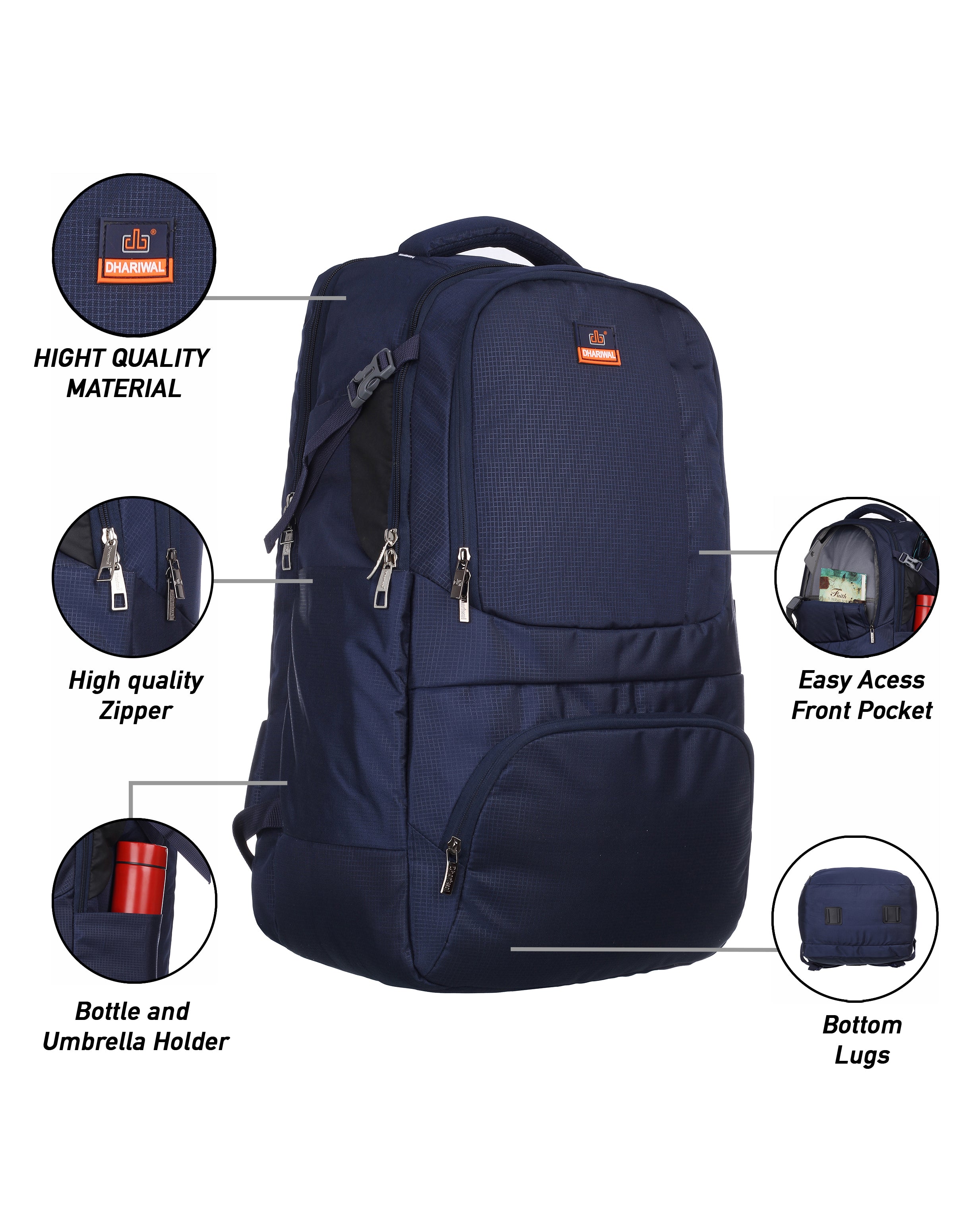Dhariwal 75 L TRK-222 Unisex Rucksack Trekking Hiking Camping Bag/Backpack for Travels Outdoor Sport Rucksack