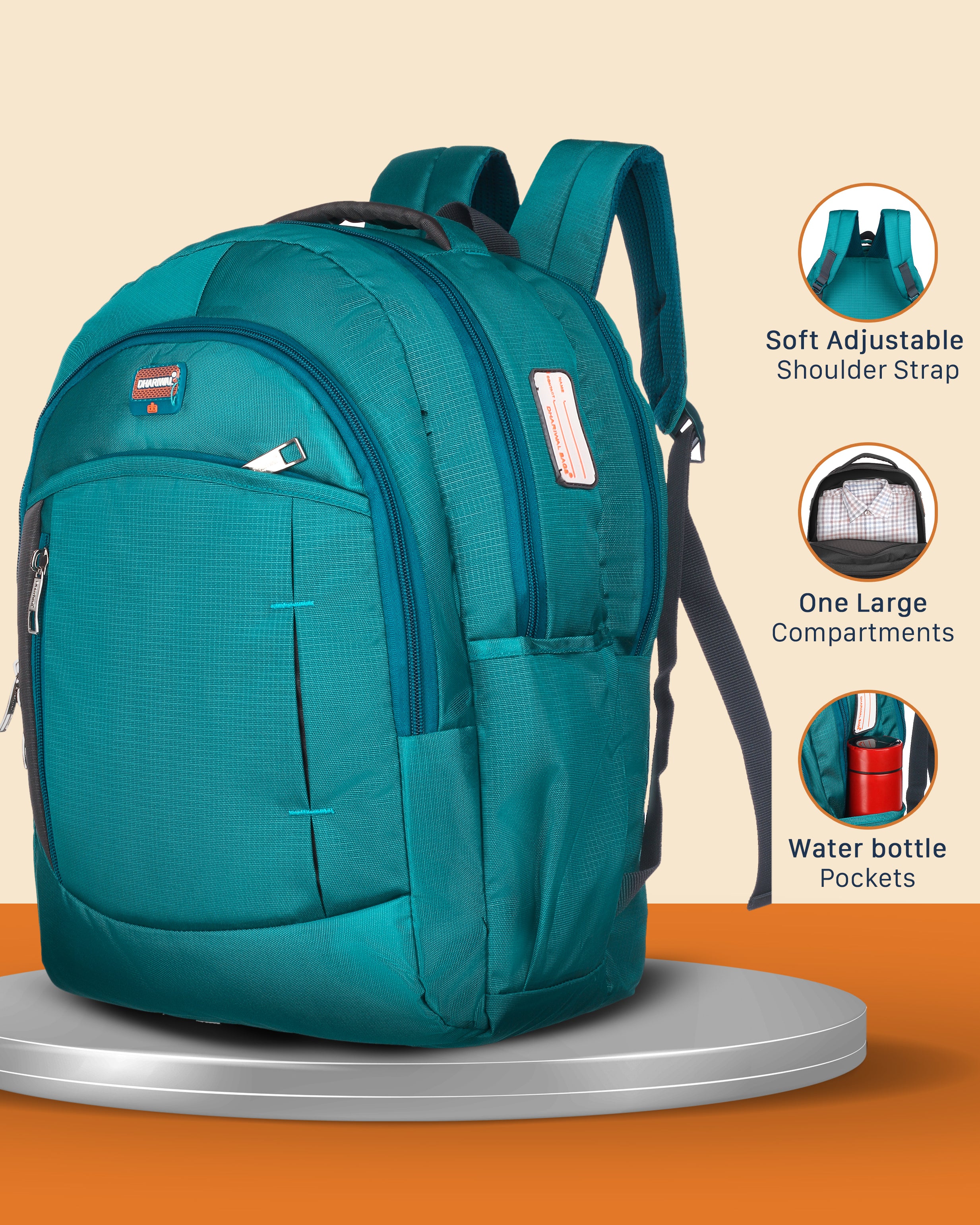 Dhariwal Backpack for Men & Women | Office, Travel, School, College bag| 35L BP-240