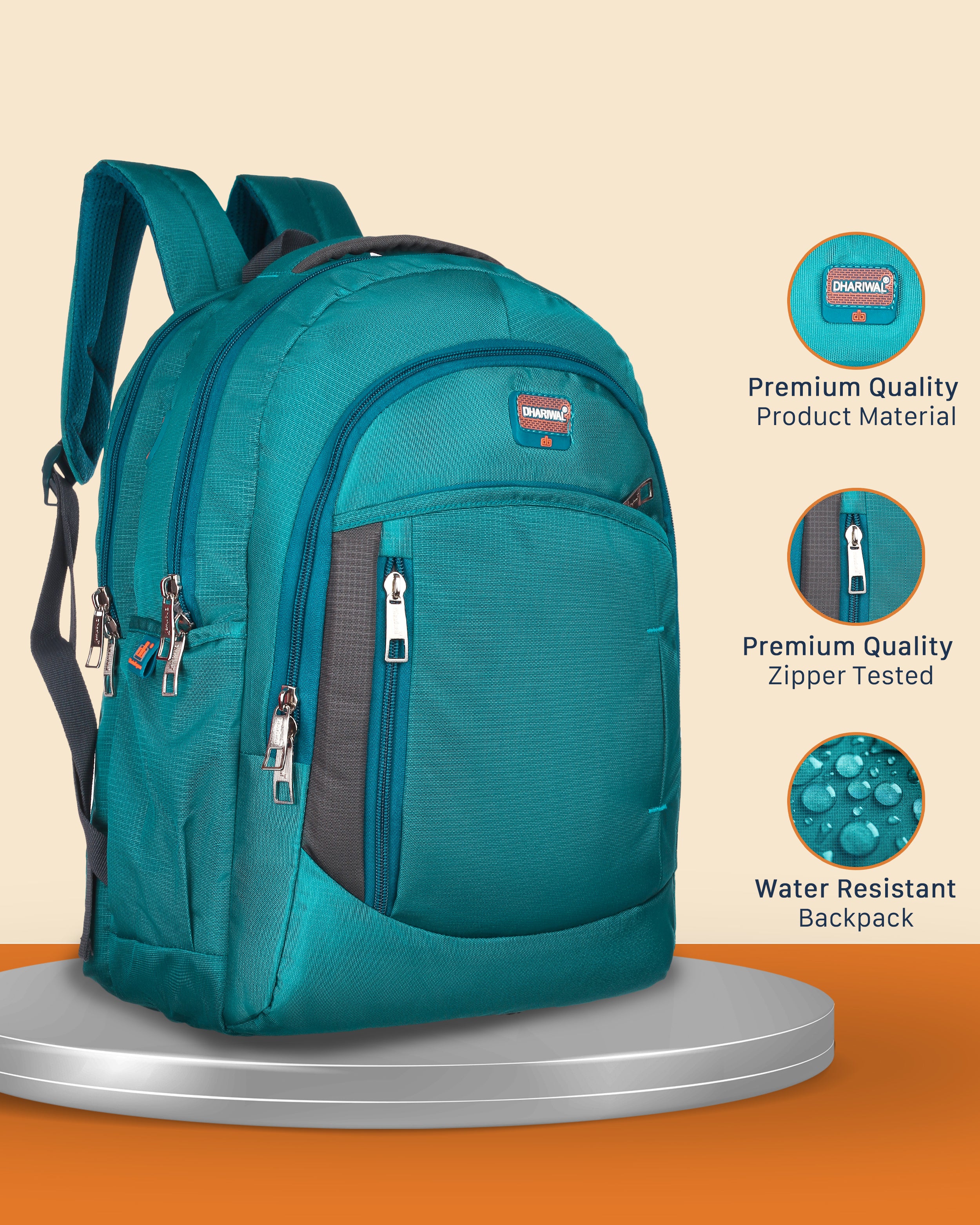 Dhariwal Backpack for Men & Women | Office, Travel, School, College bag| 35L BP-240