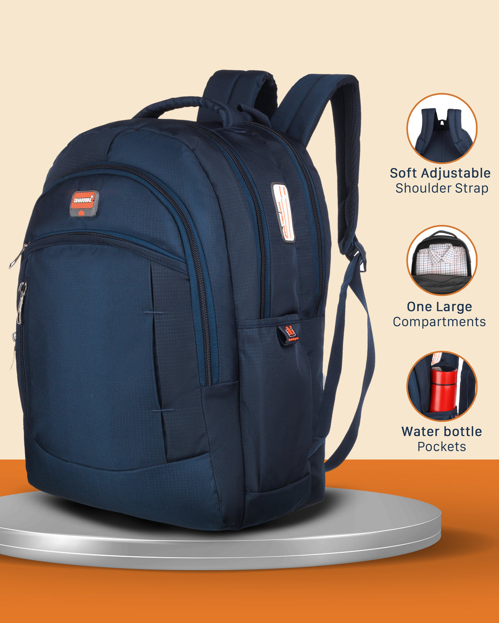 Dhariwal Backpack for Men & Women | Office, Travel, School, College bag| 35L BP-240