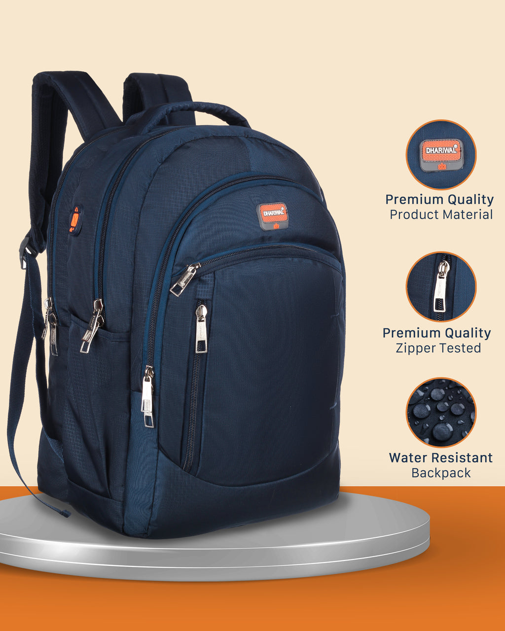 Dhariwal Backpack for Men & Women | Office, Travel, School, College bag| 35L BP-240