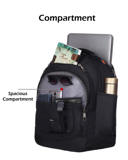 धारीवाल डुअल कम्पार्टमेंट बैकपैक रेन कवर के साथ 41L BP-227