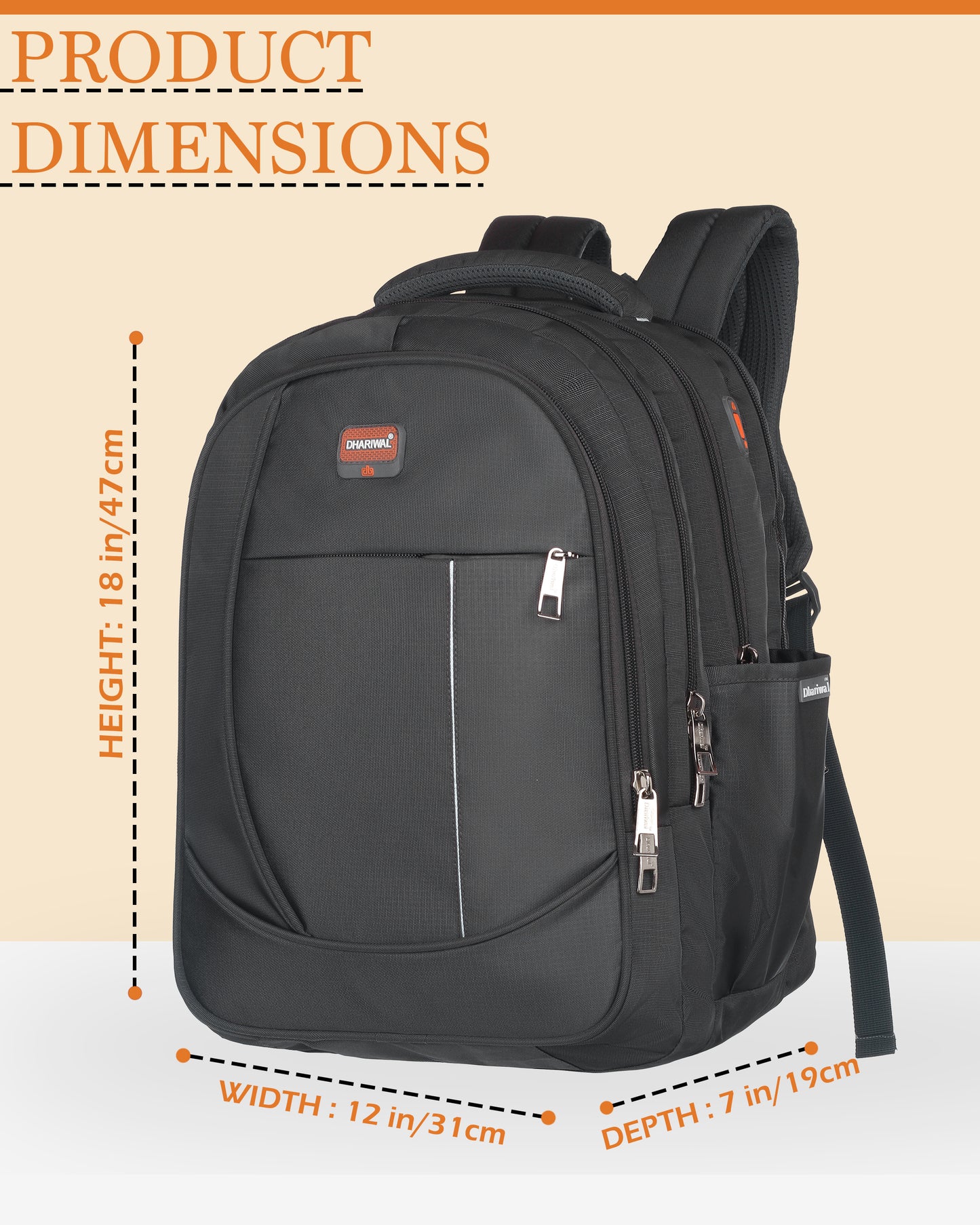 Dhariwal Backpack for Men & Women | Office, Travel, School, College bag|  46L BP-230