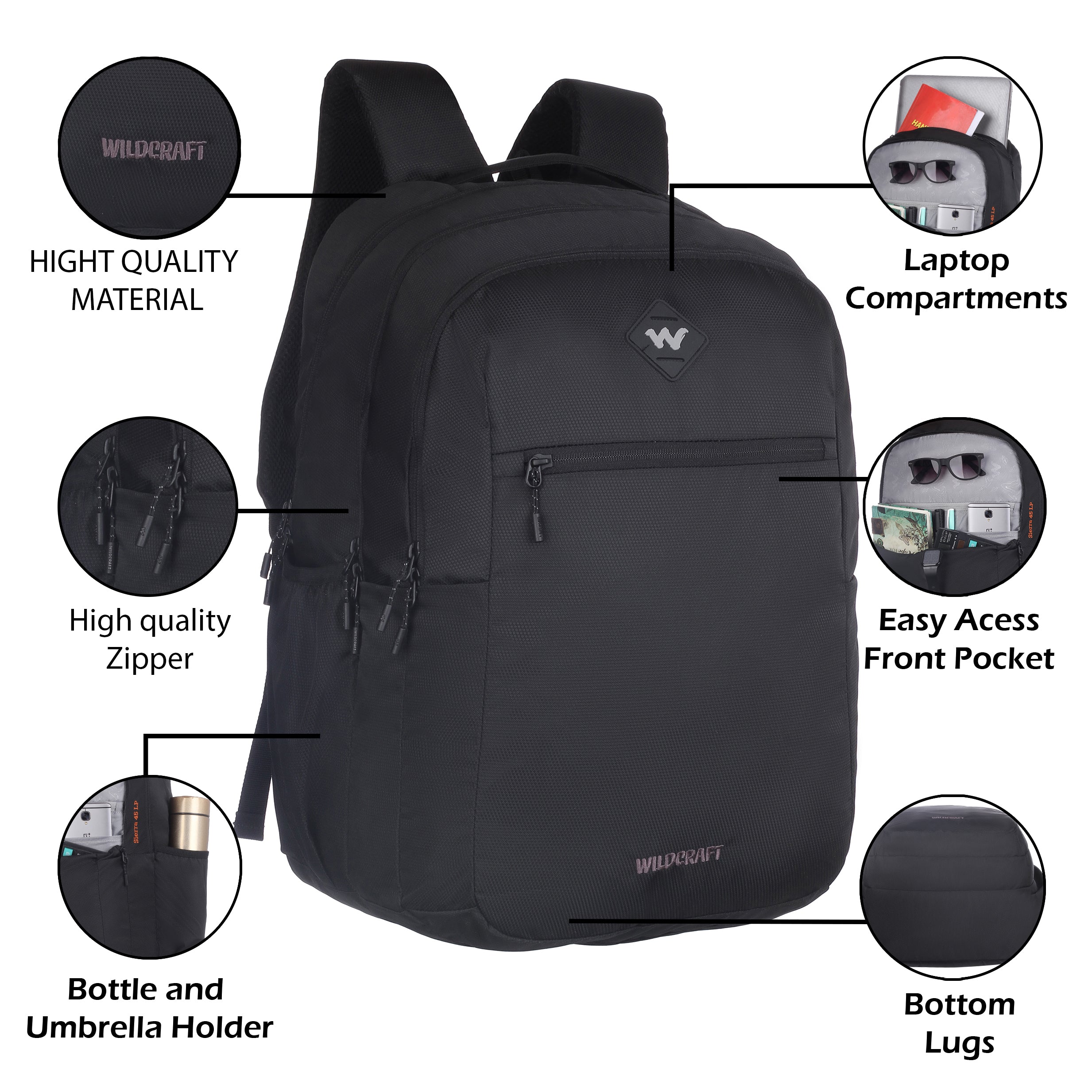 Wildcraft Sierra Laptop Backpack For Men & Women