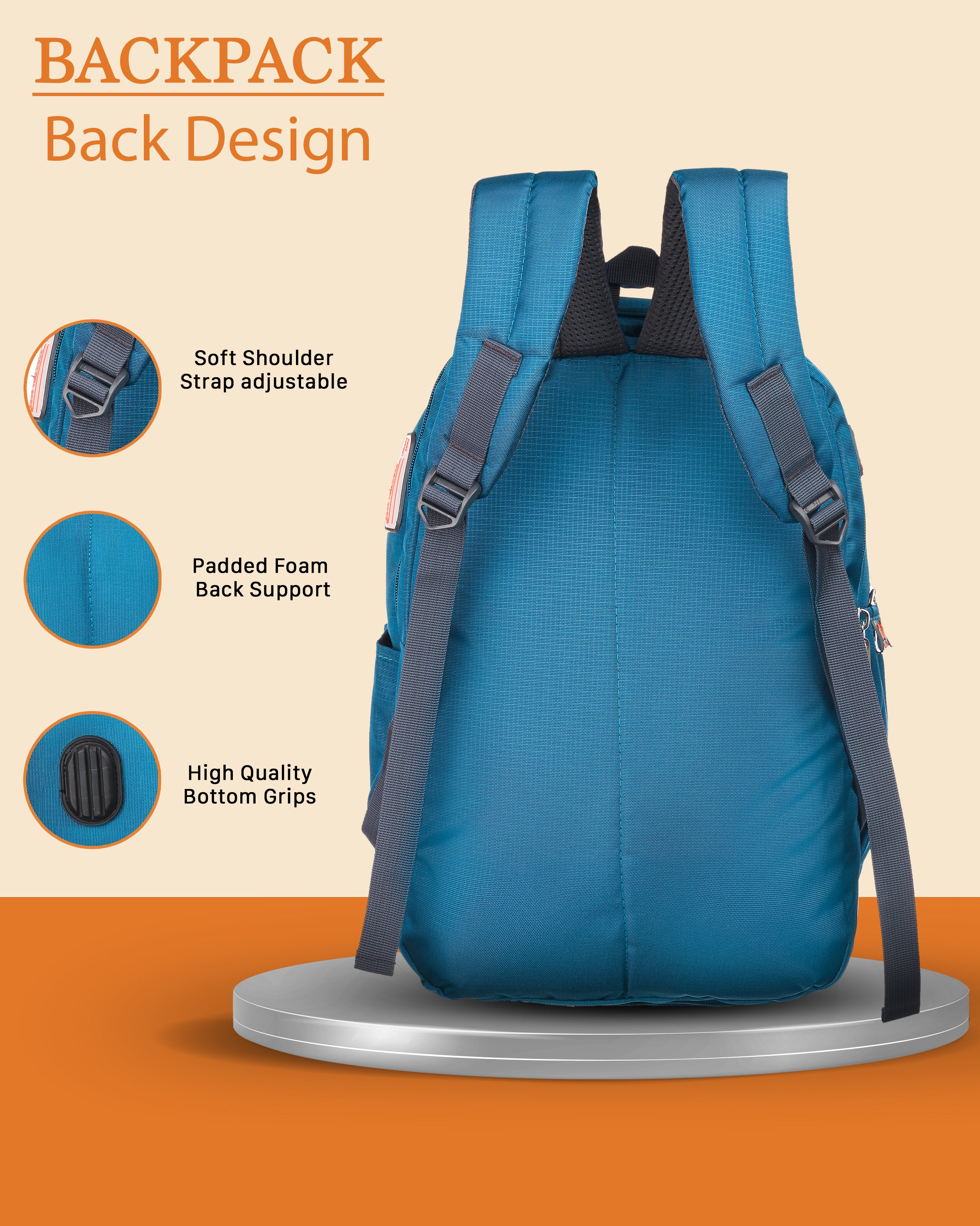 Dhariwal 36 L BP-110 Unisex Backpack | Strong & Lightweight | Laptop compartment