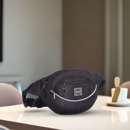 Dhariwal Waist Pack Travel Handy Hiking Zip Pouch Document Money Phone Belt Sport Bag Bum Bag for Men and Women Polyester WP-1202