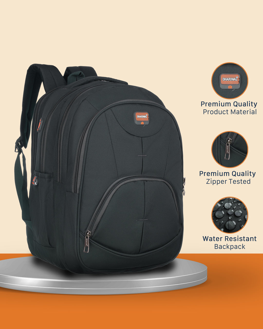 Dhariwal 44L BP -247  Unisex Backpack  Strong & Lightweight | Water-Resistant