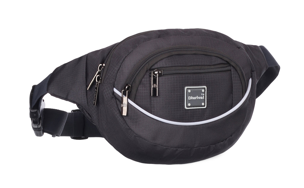 Dhariwal Waist Pack Travel Handy Hiking Zip Pouch Document Money Phone Belt Sport Bag Bum Bag for Men and Women Polyester WP-1202