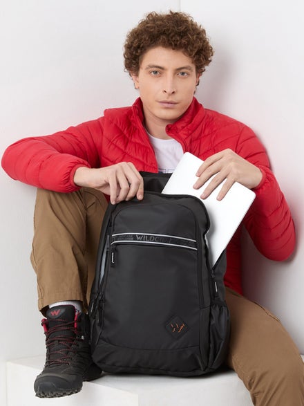Wildcraft Dark Edition 30L Pro Laptop Backpack-Black