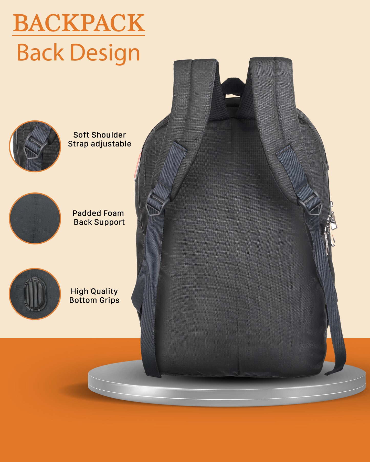 Dhariwal Unisex Dual Compartment Laptop Backpack 36Ltr LB-110