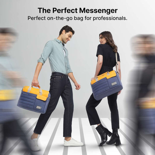 uppercase 14L Omega 03 Professional Laptop Messenger Bag | up to 15.6''| 3x More Water Resistant