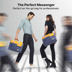 uppercase 14L Omega 03 Professional Laptop Messenger Bag | up to 15.6''| 3x More Water Resistant