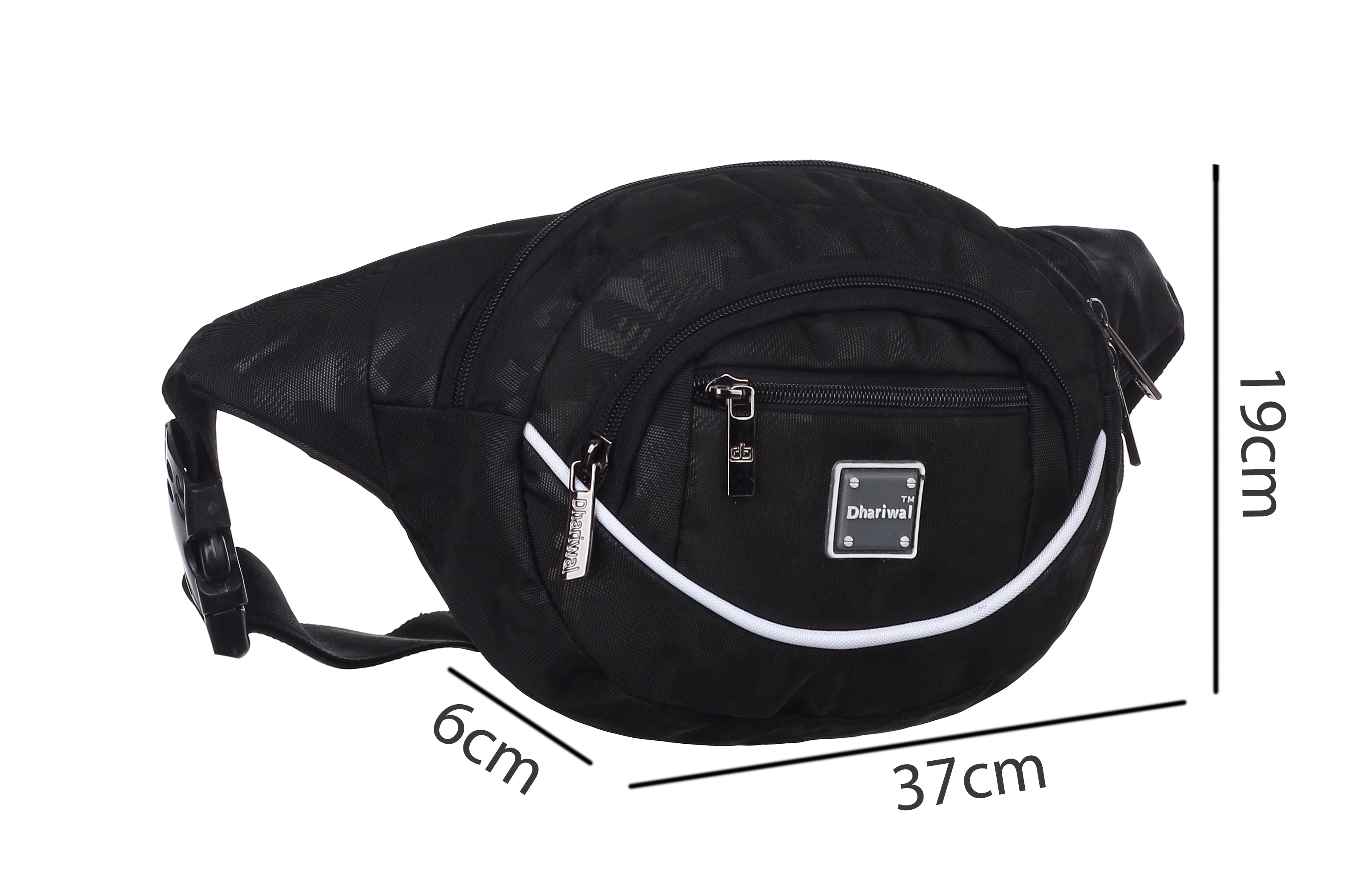 Dhariwal Waist Pack Travel Handy Hiking Zip Pouch Document Money Phone Belt Sport Bag Bum Bag for Men and Women Polyester WP-1202