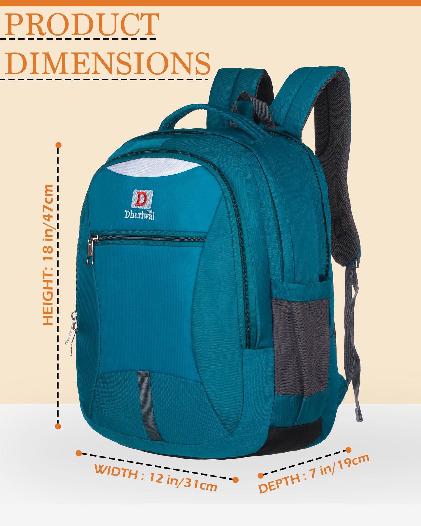 Dhariwal Backpack for college/office/casual 41L Bp-235
