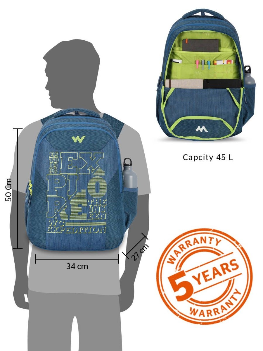 Wildcraft Bravo Pro 45L Backpack with Rain Cover (12958)