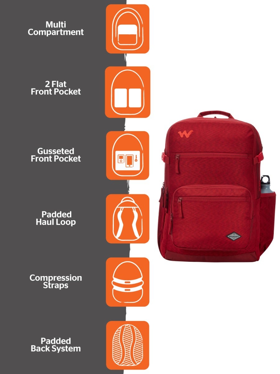 Wildcraft Evo 45L Backpack with Rain Cover (12962)