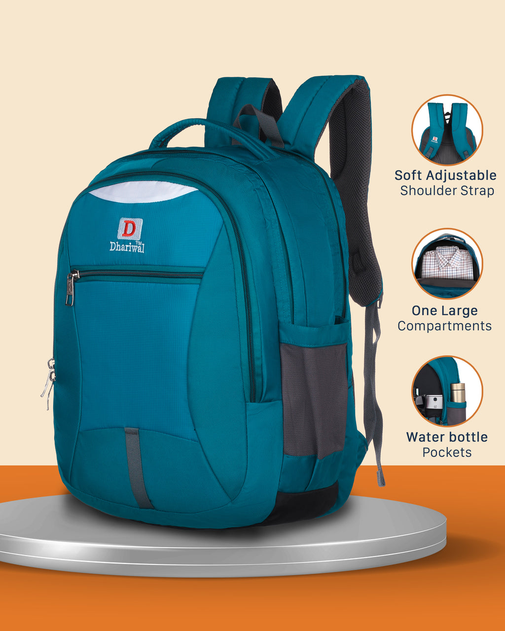 Dhariwal Backpack for college/office/casual 41L Bp-235