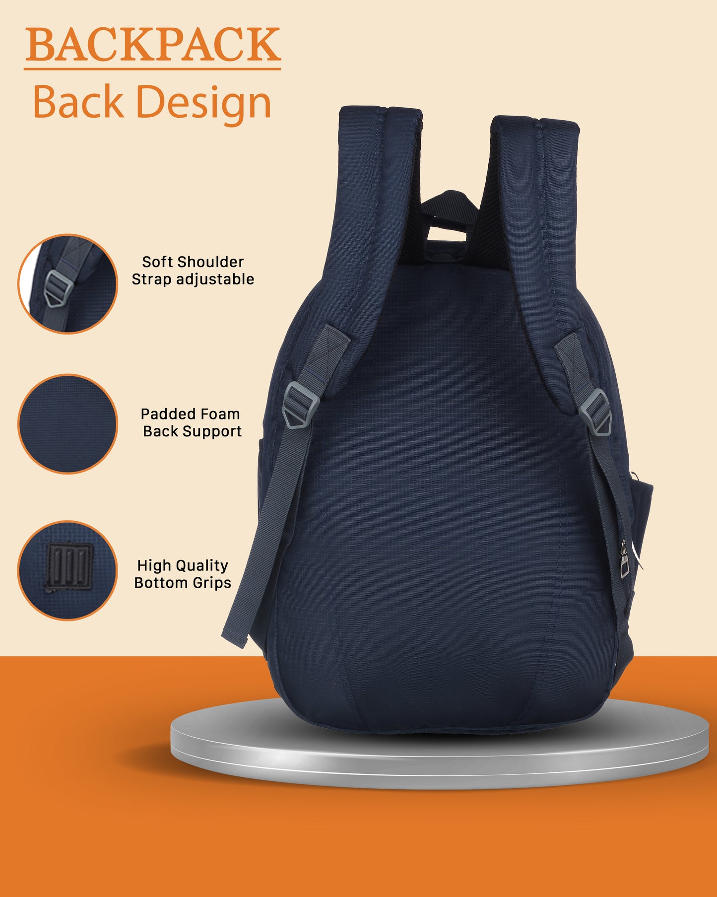 Dhariwal 30L BP-206  Unisex Backpack | Strong & Lightweight | Water-Resistant