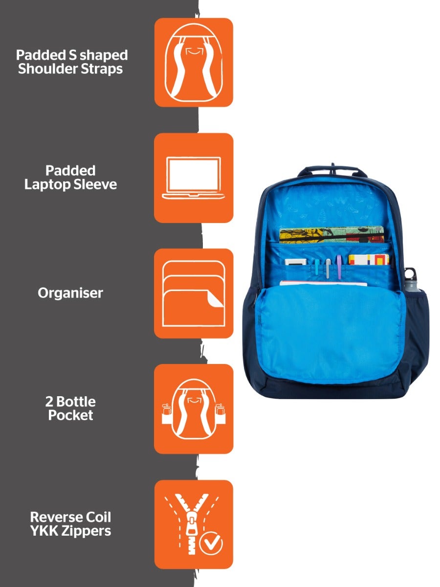Wildcraft Evo 45L Backpack with Rain Cover (12962)