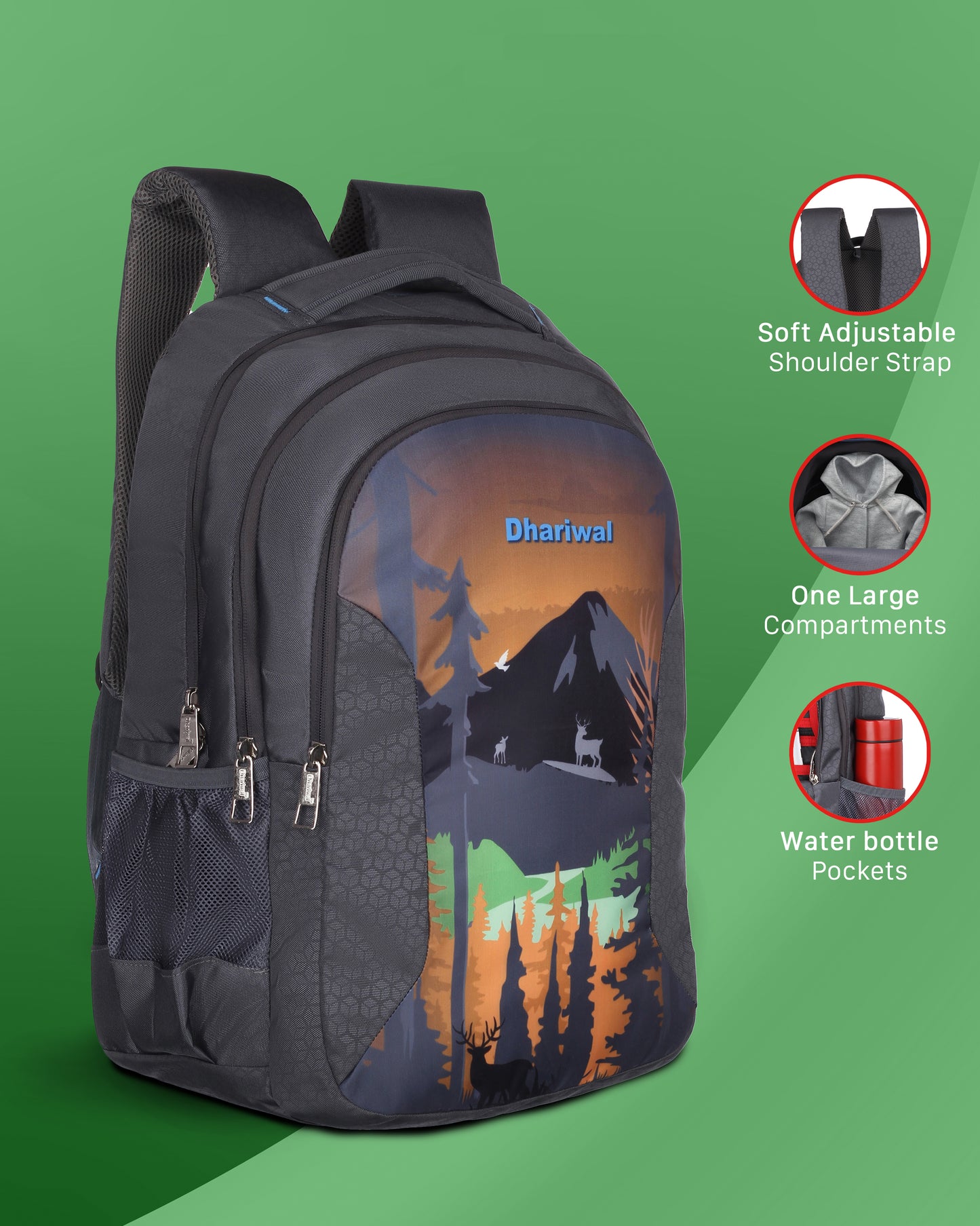 Dhariwal Casual/School/College/Office Bag BP-249 36 L Backpack