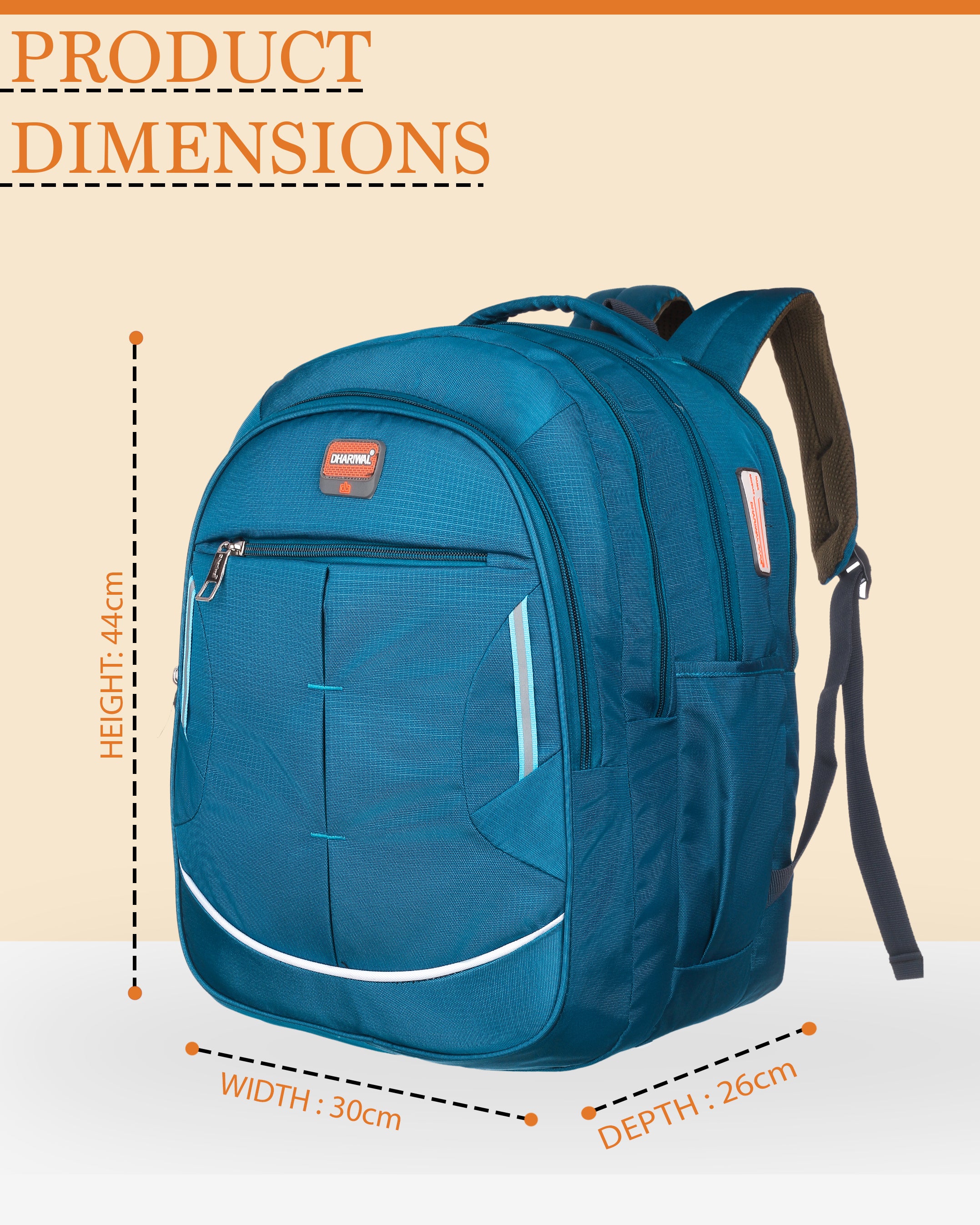 Dhariwal 42L Travel/School/College/Office/Running Staff Bag For Men & Women  BP-213