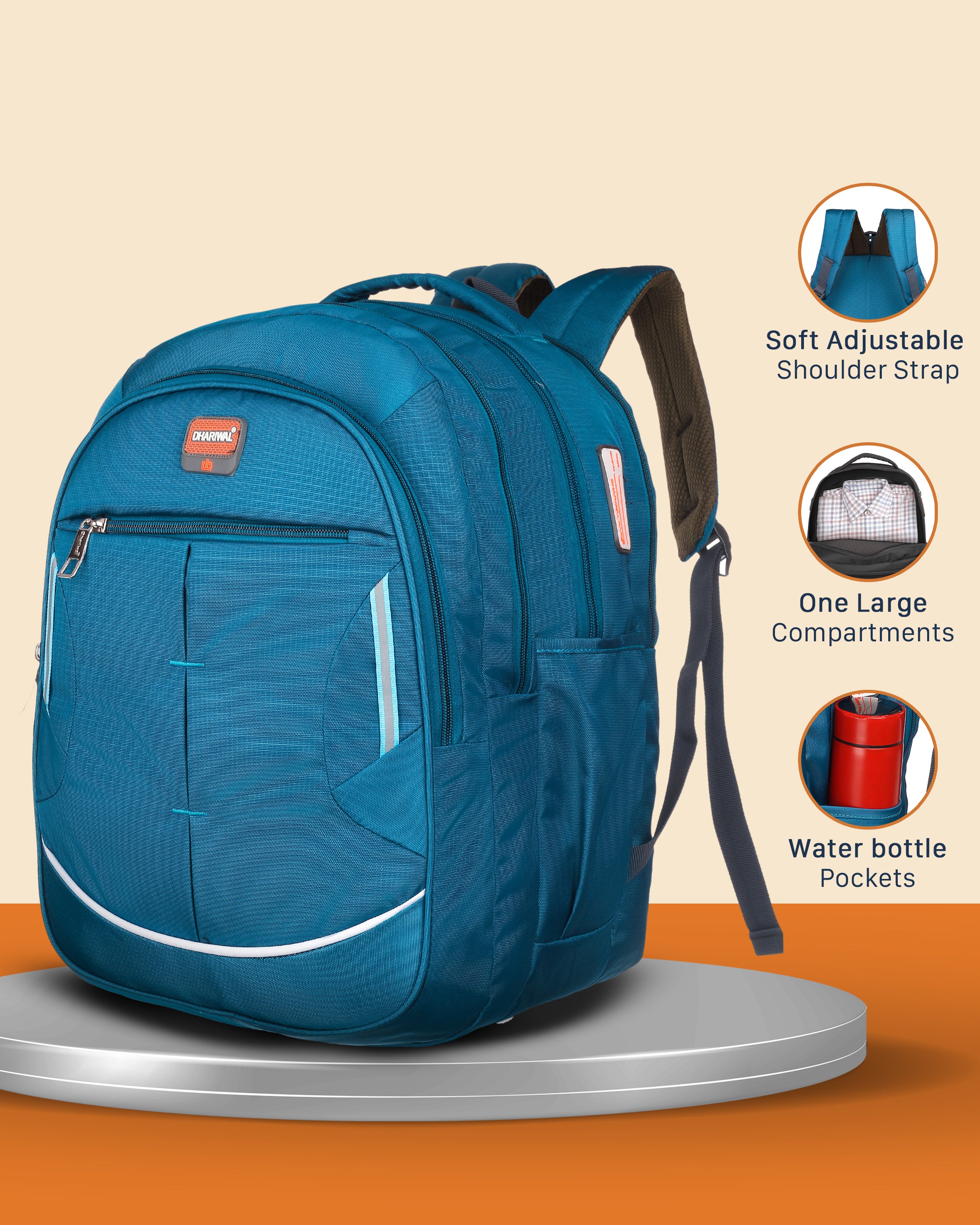 Dhariwal 42L Travel/School/College/Office/Running Staff Bag For Men & Women  BP-213