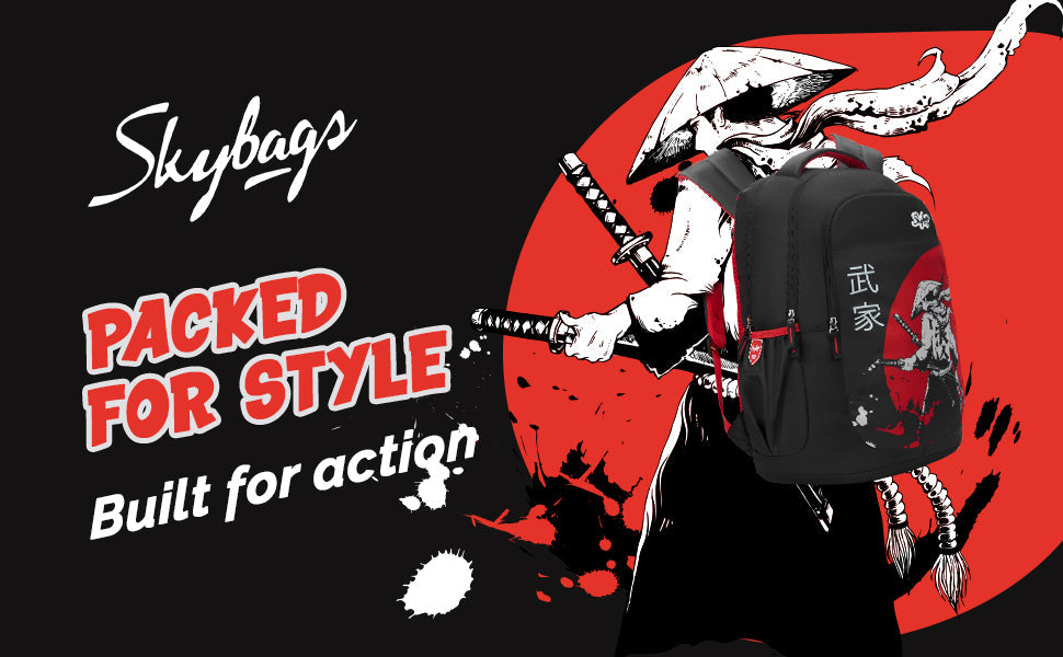 Skybags KYRO RC 02 SCBP WARRIOR RED BLACK