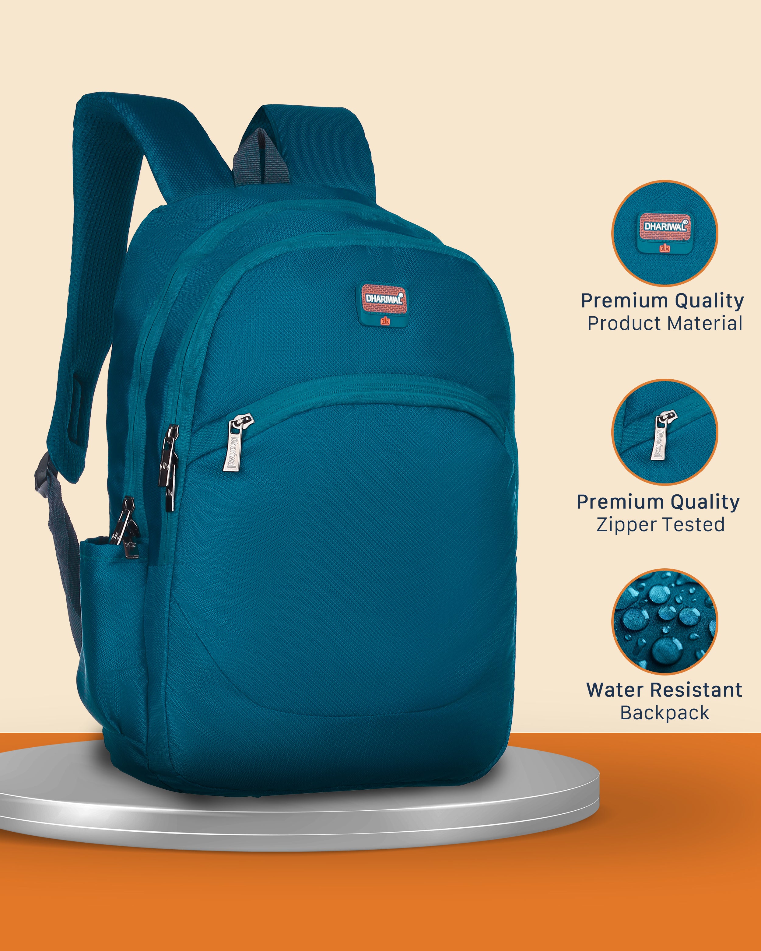 Dhariwal Unisex Backpack With Back Air Flow Cushion LB-104