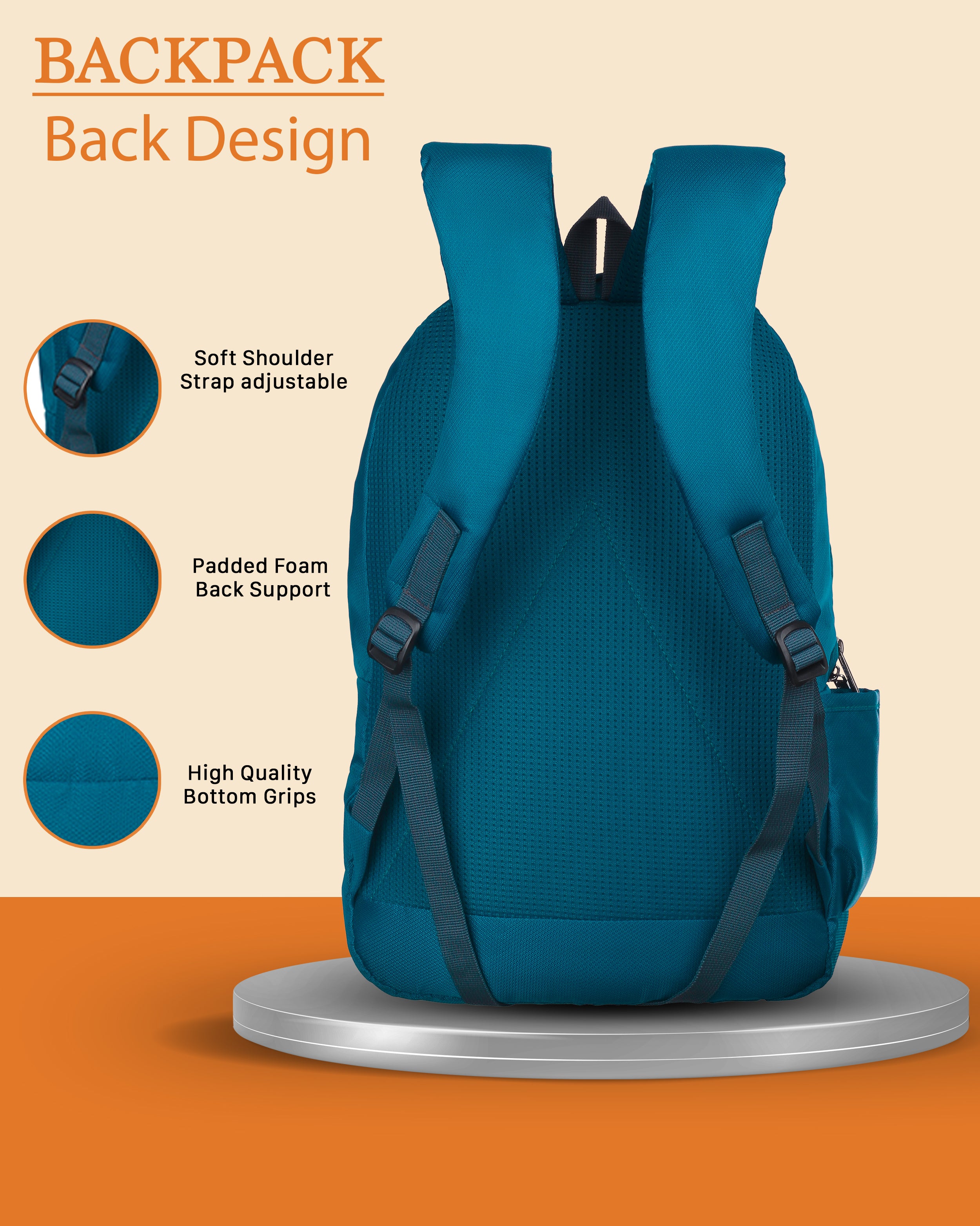 Dhariwal Unisex Backpack With Back Air Flow Cushion LB-104