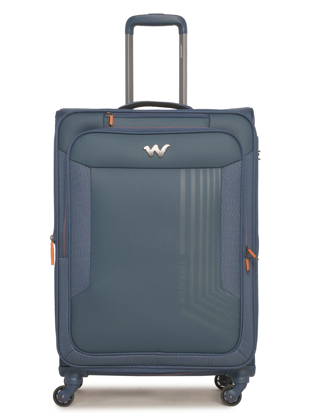 WILDCRAFT DUNE PLUS LUGGAGE WITH SPINNER WHEELS NAVY - Bagzo