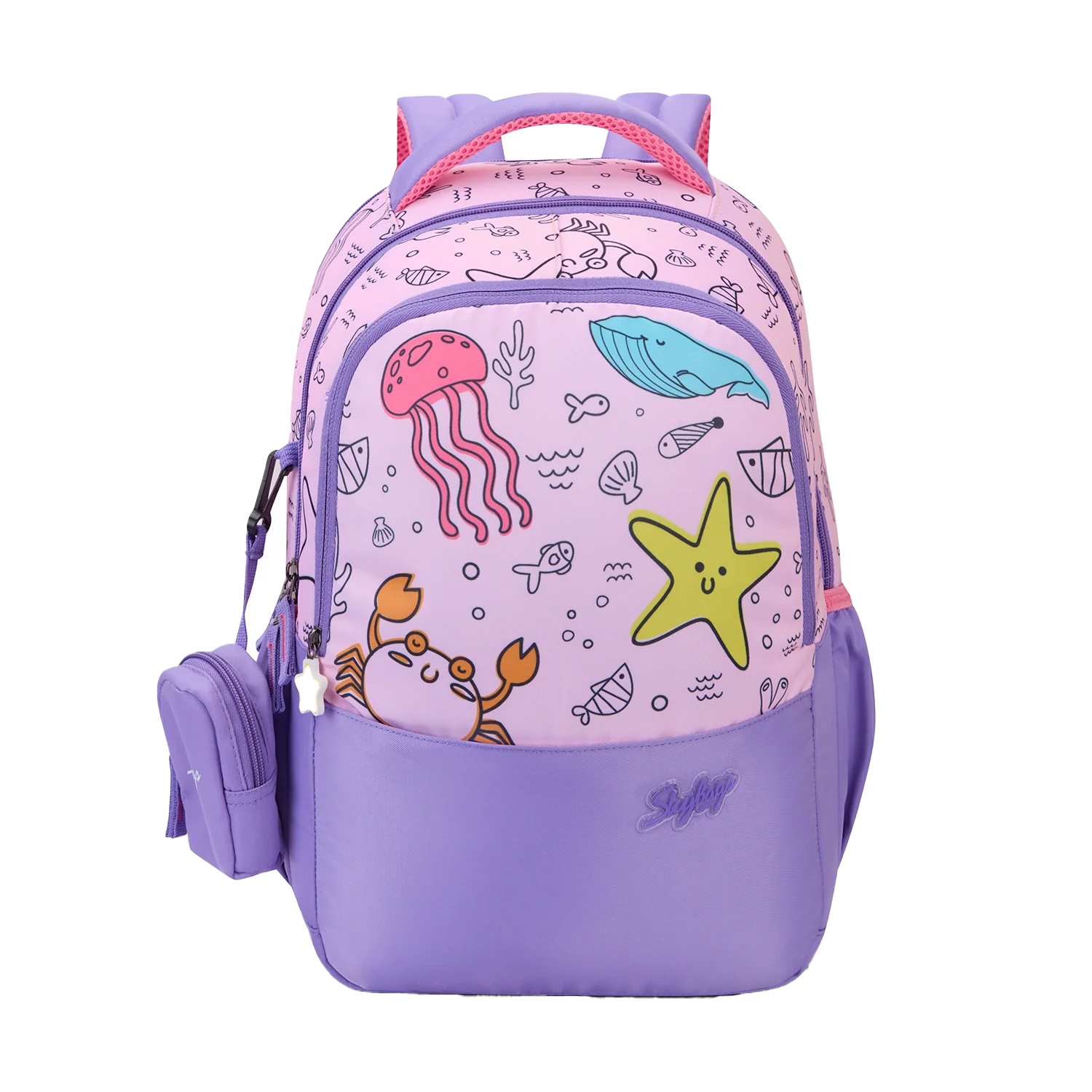 SKYBAGS|Ruby |Purple|School Bag for kids| School Bag for girl-22L
