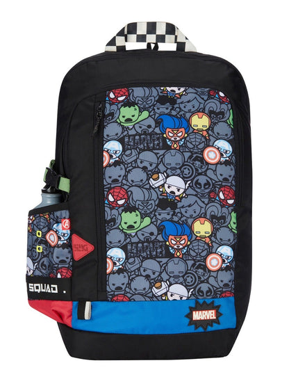 Wildcraft Wiki Squad 1 Marvel Kawai Black 30.5L Backpack (13002)