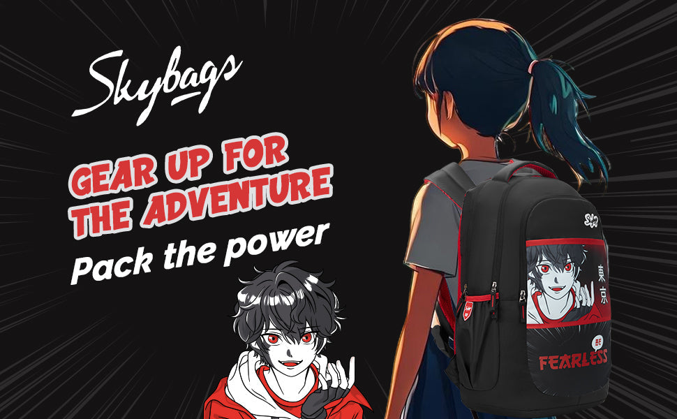 Skybags KYRO RC 03 SCBP REBEL RED BLACK