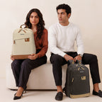 Gear Compact 17.5" Faux Leather Water resistant Laptop | Travel Backpack | Casual Backpack for men/women
