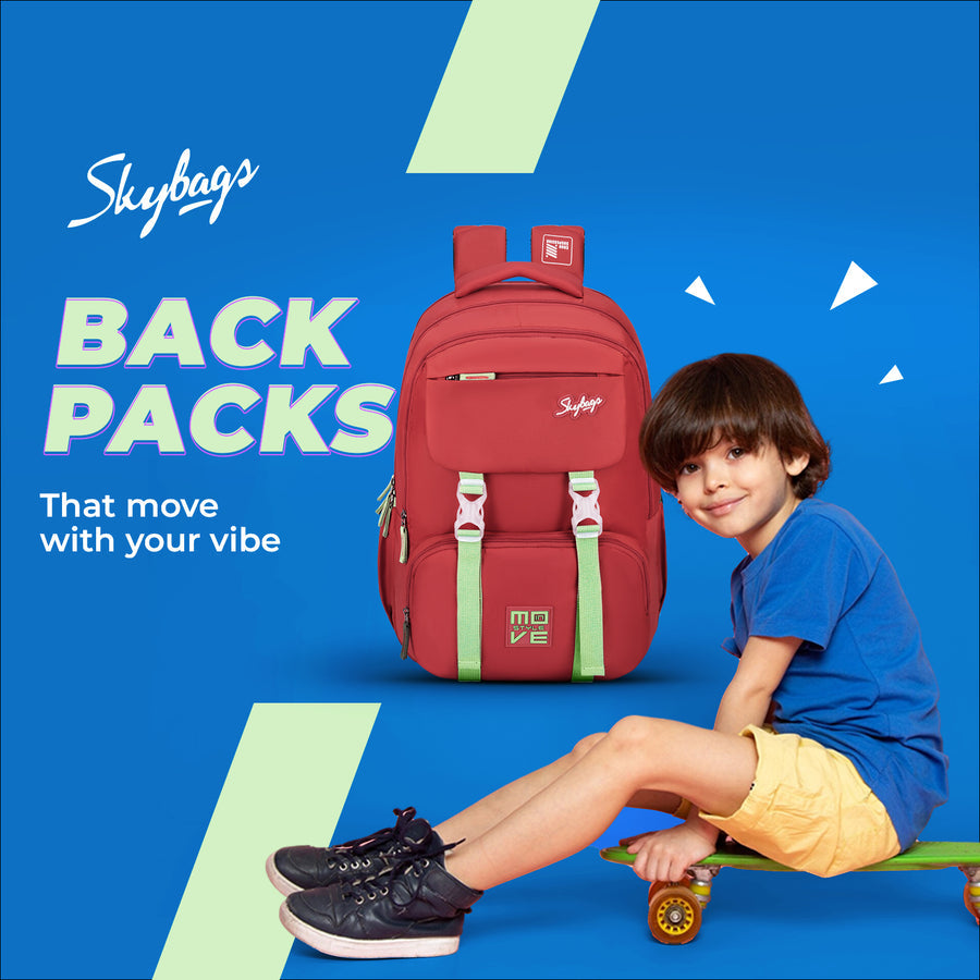 Skybags Sonic Pro School Backpack, 42L,