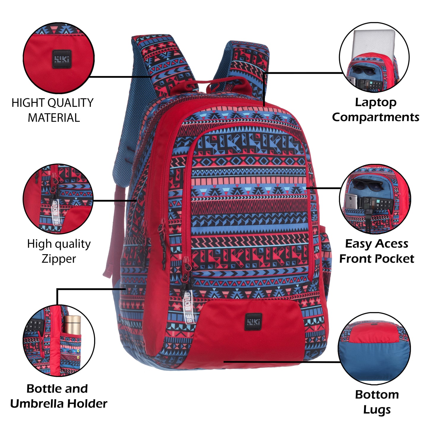 Wildcraft Wiki Nylon backpack Ideal for school, college, office & travel bag