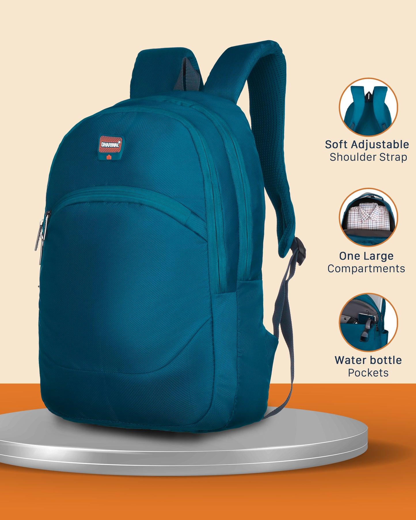 Dhariwal Unisex Backpack With Back Air Flow Cushion LB-104