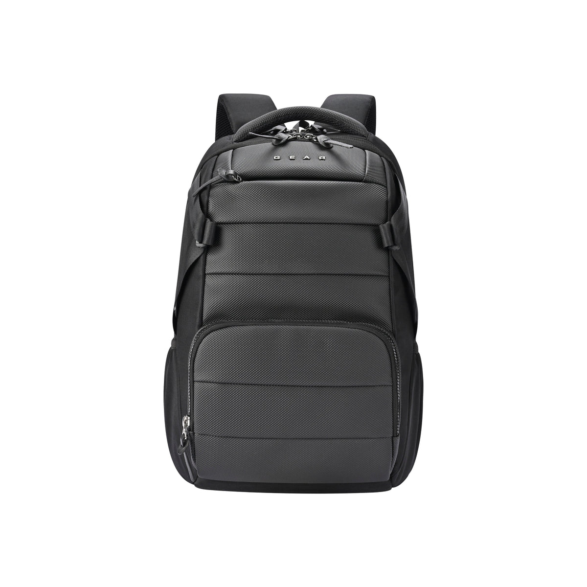 Gear Aspire 3 Faux Leather 17"/25L laptop /Travel /College Bag For Men/Women (Black-Black)
