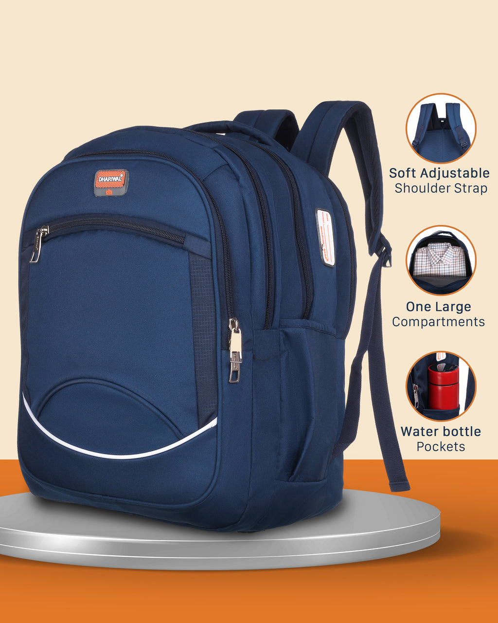 Dhariwal 39L BP-237 Travel/School/College/Office/Running Staff Bag For Men & Women