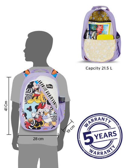 Wildcraft Wiki Girl Squad 1 Mickey Purple 21.5L Backpack (13000)