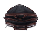 Foam File Messenger Bag 16 Inch Brown Faux Leather Office & Laptop Bag |  Bag for Men EB-617
