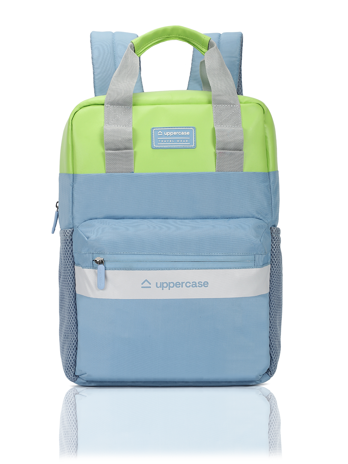 Uppercase Vegan Leather 14" Laptop Backpack Water Repellent College Bag 17L